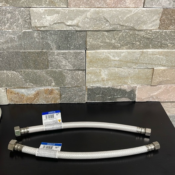 2 PACK PROFLO PFX146022 3/8" COMP X 1/2" FIP X 12" Stainless Steel - Picture 4 of 8